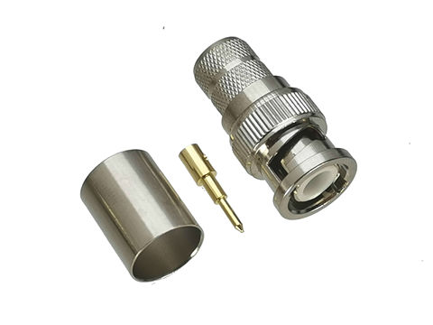 1Pcs Connector BNC Male plug Crimp For RG8 LMR400 RG213 RG214 Cable 50ohm RF Adapter Coaxial High Quanlity ► Photo 1/4