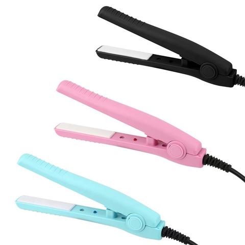 Portable Hair Straightener Mini Electric Splint Flat Iron Ceramic Heating Plate Hair Straightener Hair Perming Styling Crimper ► Photo 1/6