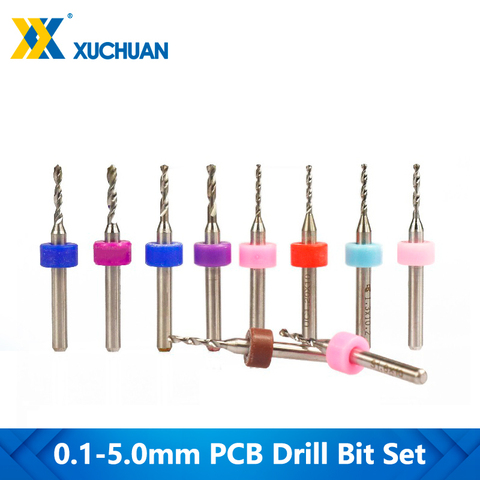 10pcs 0.1-5.0mm PCB Drill Bit Set For Drilling Printed Circuit Board CNC Machine Drill Bit Micro Carbide Drill Bit ► Photo 1/6