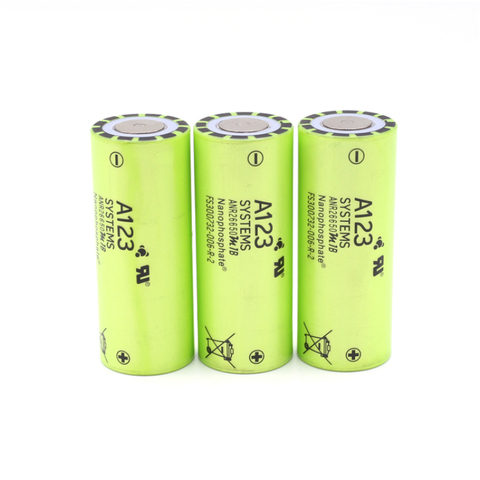 4pcs Original USA A123 26650 Battery ANR26650M1B 3.2V 2500mah 30C 70A rechargeable Lithium iron phosphate power Batteries ► Photo 1/6