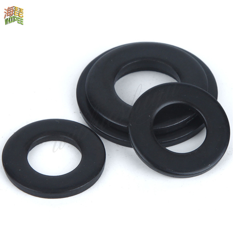 5-25pc M3 M4 M5 M6 M8 M10 M12 M14 M16 M18 M20 M22 M24 DIN125 Black Grade 8.8 Carbon Steel Flat Washer Plain Gasket Pad Ring ► Photo 1/2