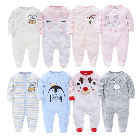 Unisext Winter Autumn Newborn Baby Rompers Pjiamas Infant Onesies Velvet Warm Jumpsuit Baby Boys Overalls Toddler Girls Clothing ► Photo 1/6