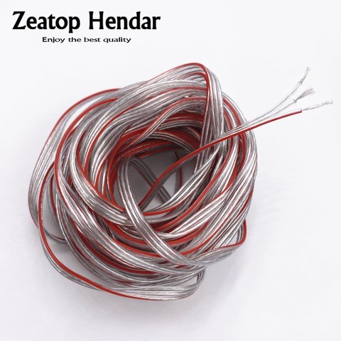 1M Transparent Power Sheath Cord Wire 3Pin 17 Strands 22AWG Copper OD 1.8mm Positive and Negative Insulated LED Harness Cable ► Photo 1/5