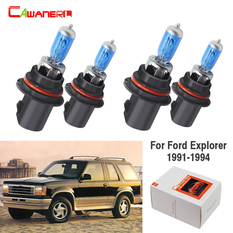 Cawanerl 4 Pieces 100W 9004 9007 Halogen Bulb 12V 4300K Car Light Source Headlight High Low Beam For Ford Explorer 1991-1994 ► Photo 1/6