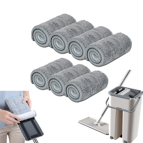 5/7/10PCS Microfiber Floor Mop Cloth Replace Rag Self Wet And Cleaning Paste Dry Home Bathroom ► Photo 1/6