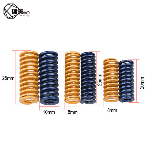 4pcs 3D Printer Motherboard Compression Springs Light Load for CR10 10S S4 Ender 3 Heatbed Springs Bottom Connect Leveling ► Photo 1/6