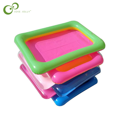 1pcs Pvc inflatable sand table fishing toy mini inflatable pool air cushion inflatable tray Party Children's Day Gift Decoration ► Photo 1/5