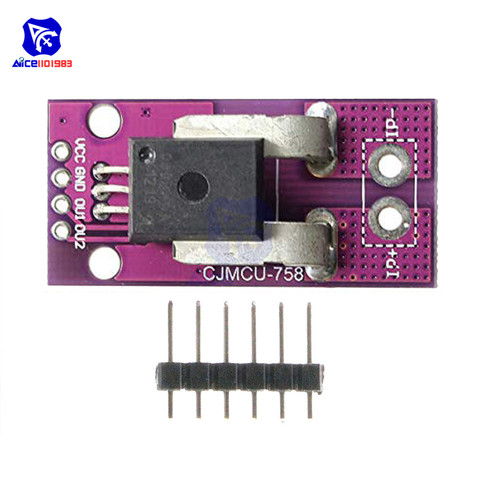 diymore CJMCU-758 Hall Current Sensor ACS758LCB-050B-PFF-T Linear Current Sensor Module for Arduino ► Photo 1/5