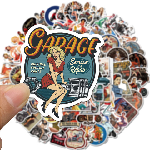 50/100Pcs Europe and America Retro girl pin up girl Sticker Decoration Stationery Sticker DIY Ablum Diary Scrapbooking Sticker ► Photo 1/1