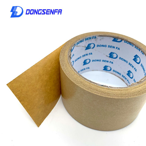 DONGSENFA 1Roll 20Y Water-free Kraft Paper Tape Strong Adhesive Carton Packing Tape Dust-proof Seal For Photo And Picture Frames ► Photo 1/6