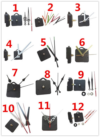 3 years warranty 18mm Shaft Hook Hanging Mechanism Classic Hanging Black Quartz Watch Wall Clock Movement Mechanism Parts Repair ► Photo 1/2