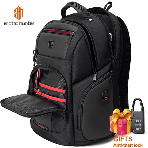 ARCTIC HUNTER Waterproof Backpack Men's  Laptop Backpack School Bag for Teenagers Rucksack Multifunction Travel Backpacks Male ► Photo 1/6