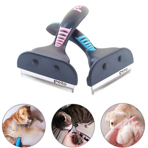 Pet Dog Cat Hair Removal Brush Comb Pet Grooming Tools Cini Furmines Hair Shedding Trimmer Comb for Dogs Cats ► Photo 1/6