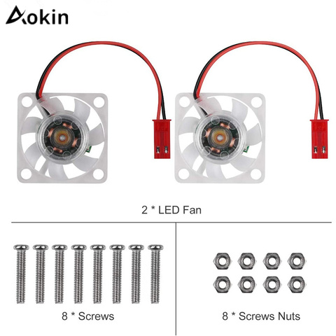 Raspberry Pi DC Brushless CPU LED Cooling Fan Raspberry Pi 4 Cooling Fan 30mm 3010 Fan Cooler For Raspberry Pi Model B 3B + 2B+ ► Photo 1/6