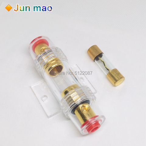 1set 30A 40A 50A 60A 70A 80A 100A AGU 10*38MM Fuse & Holder Car Audio Refit Fuse Holder Car Stereo Audio Circuit Breaker Inline ► Photo 1/6