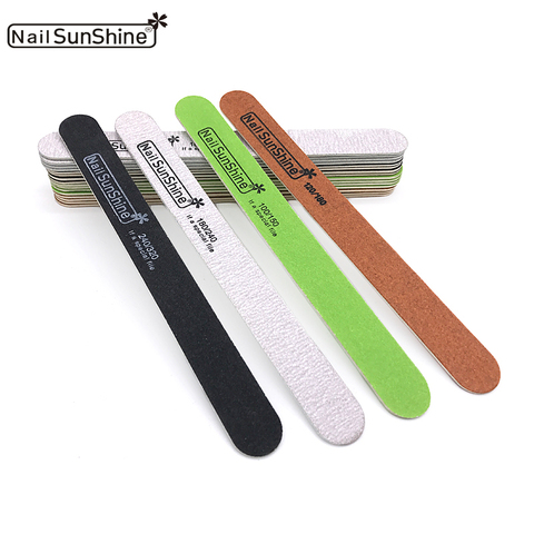 10Pcs Nail File Wooden Nail Art Sanding Buffer 80/100/120/150/180/240/320 Sandpaper UV Gel Polisher Manicure Pedicure Nails Tool ► Photo 1/6