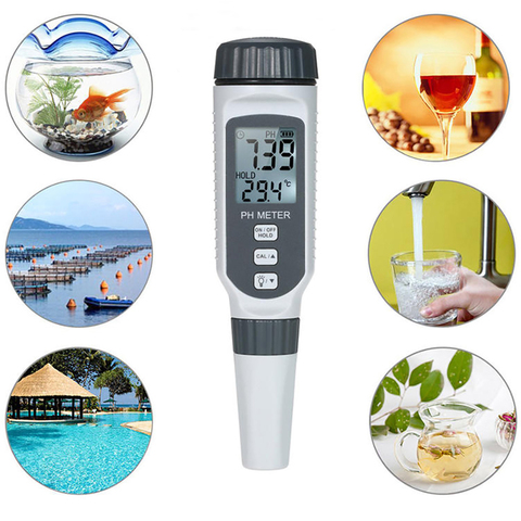 SMART SENSOR Professional pH Water Quality Tester High Precision Portable Pen Type pH Meter Acidometer for pH Tester PH818 ► Photo 1/6