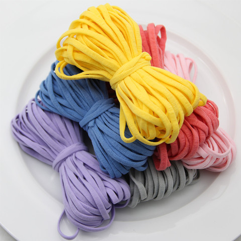 5MM Candy Color Flat Elastic Band Tape For Masks Rubber Cord String Waist Band Mask Ear Hanging Rope DIY Craft Sewing Accessorie ► Photo 1/6
