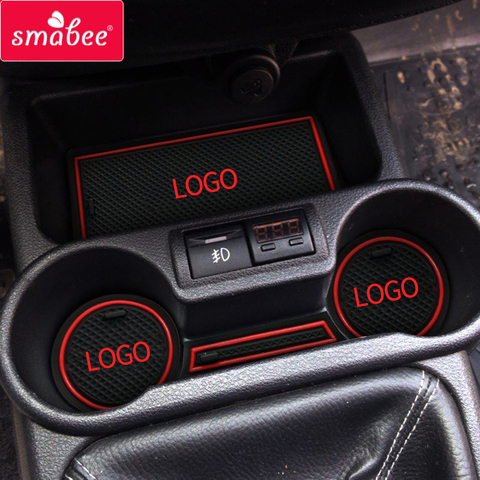 Anti-Slip Gate Slot Cup Mat for Lada Kalina Non-slip Pad Interior Accessories Rubber Door Coaster ► Photo 1/6