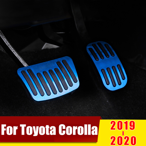 Aluminum Rubber Car Accelerator Footrest Pedal Plate Clutch Brake Pedal Cover For Toyota Corolla E210 12th 2022 Accessories ► Photo 1/6