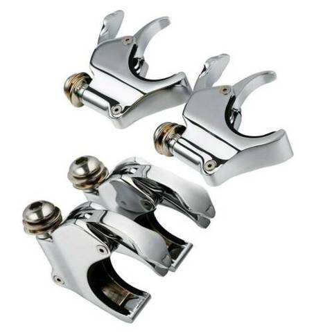 Motorcycle 39mm 41mm 49mm Quick Release Windshield Clamps For Harley Dyna Sportster black/chrome ► Photo 1/6