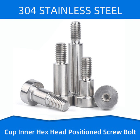 304 Stainless Steel Inner Hex Positioned Shoulder Screws with Cup Head  Hexagon Plug Screw Convex Bolt M3 M4 M5 M6 ► Photo 1/6