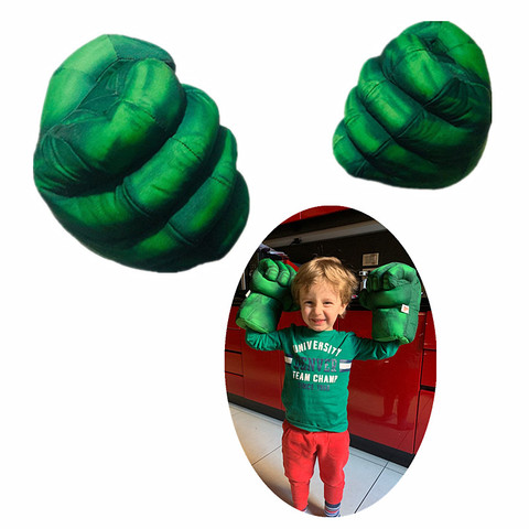 Child Hulk Fist Plush Gloves Performing Shield Props Kid Halloween CosplayToys Kids Gift ► Photo 1/6