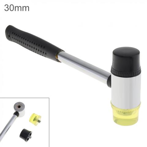 30mm  Rubber Hammer Double Faced Work Glazing Window Nylon Hammer with Round Head and Non-slip Handle DIY Hand Tool ► Photo 1/6