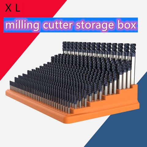 84 hole milling cutter tool box 366 hole storage box Drill Bit Storage Box Tool Organizer Rack Accessories Multifunctional ► Photo 1/5
