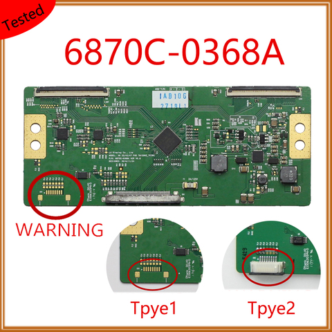 6870C-0368A T CON Board Equipment For Business Display Unit Plate Tcon Card 6870C 0368A Original Logic Board 6870C0368A ► Photo 1/6