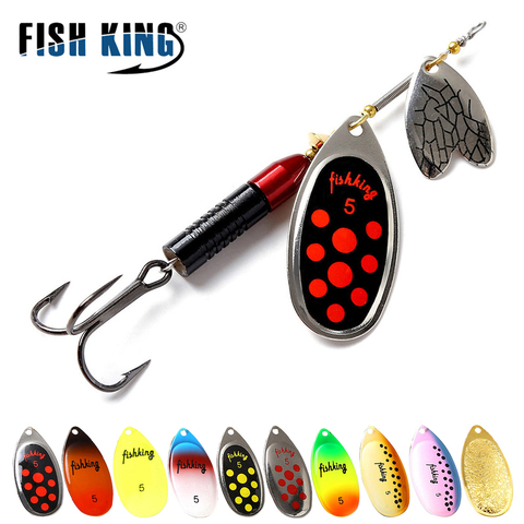 FISH KING 12cm/22G Long Cast Fake Fish Metal Lures Deep Running Spinners Fishing Lure Spinner Bait Pike Fishing Lure ► Photo 1/6