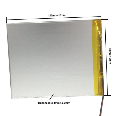 3.7V polymer lithium battery, 3098125 6000MAH mobile power, tablet PC, 3298125p Rechargeable Li-ion Cell 3598125 3398125 ► Photo 1/2