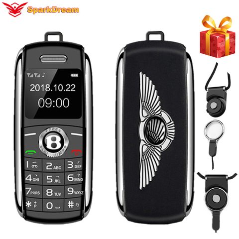 Unlocked Mini Mobile Phone Bluetooth Dialer 0.66 Inch With Hands Mini Telephone MP3 Magic Voice Dual Sim Smallest Cell Phone ► Photo 1/6