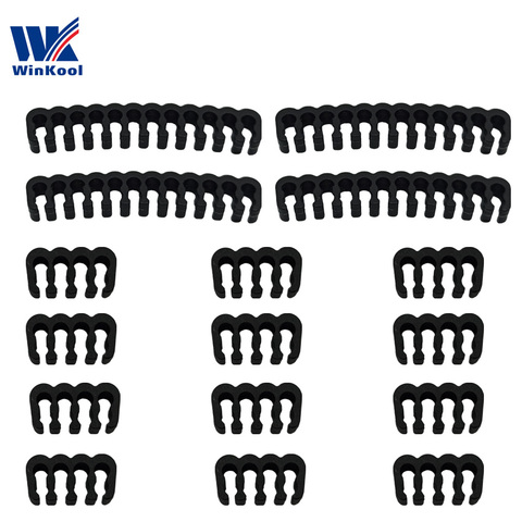 WinKool Moulding  Crystal Cable Combs Clips Clamps ATX 24Pin CPU 8Pin PCI-E 8P 6Pin Sleeved Cable ► Photo 1/6