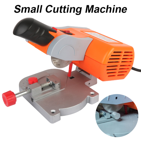 Table Cutting Machine Bench Mini Cut-off 0-45 Miter Saw Steel Blade 3/8