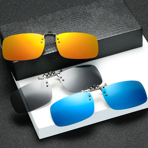 2022 Trending Product Flip Up Clip on Sun Glasses Men Car Driving Eyelasses Light Fishing Female  Polarized Night Vision Lens ► Photo 1/6