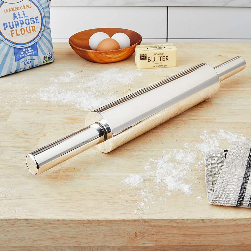 23cm Non-stick Flour Adjustable Thickness Rolling Pin Fondant Cake Baking Tool 