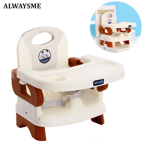 ALWAYSME Foldable Booster Seats With Tray And Seat Cushion For 6 Month-3 Years Old Baby & Kids ► Photo 1/6