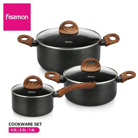 Cooking Pot Set Fissmann, Glass Cooking Pots Sets