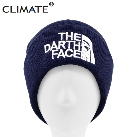 CLIMATE The Darth Face Hat Beanie Star Darth Men's Winter Warm Hat Beanie Warm Soft Knitted Beanies Hat Cap for Adult Men Women ► Photo 1/6