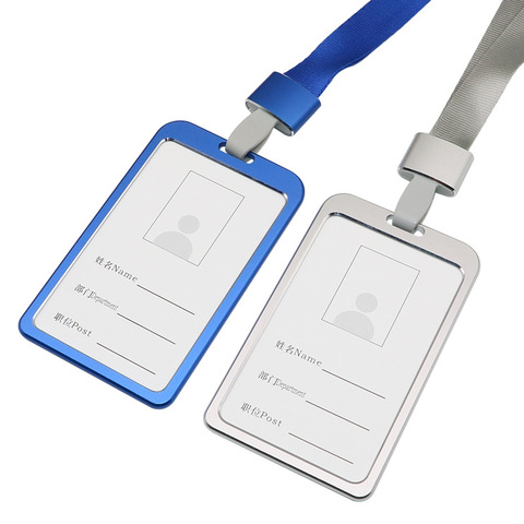 Metal Card Holder with Lanyard for Pass Card Credential Door Pass Cover for Badges Clips Office Accessories ► Photo 1/5