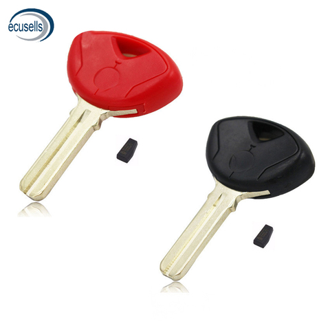 Red Black Color Motorcycle Motorbike Transponder Key Shell with Blank Chip ID46 PCF7936 for-BMW F650 F800 S1000RR R1200 K1200 ► Photo 1/5