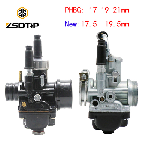 ZSDTRP 17mm 19mm 21mm Dellorto PHBG DS Black Racing Carburetor Carb DIO JOG 50cc 90cc BWS100 for Puch Yamaha Zuma BING12 15 17mm ► Photo 1/6