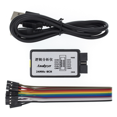 USB Logic SCM 24MHz 8 Channel 24M/seconds Logic Analyzer Debugger for ARM FPGA Logic Analyzer Logic 24M 8CH ► Photo 1/6