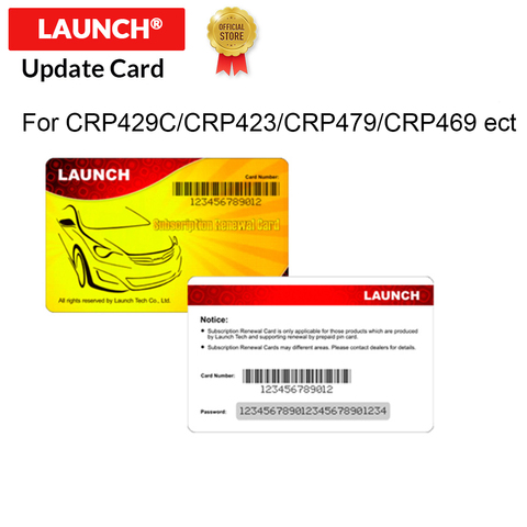 LAUNCH Official Store Pin card software update card support for X431 CRP429C CRP479 CRP469  X431 CRP423 CRP909E CRP909 CRP909X ► Photo 1/1