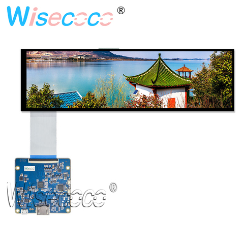 8.8 inch 1920x480 HSD088IPW1-A00 IPS LCD Module Display Hdmi Mipi Driver Board Car Stretched Bar Screen ► Photo 1/6