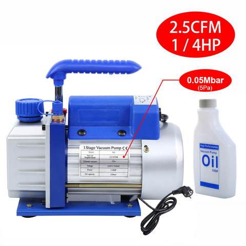 Honhill Vacuum Pump 220V Refrigerant Vacuum pump Compressor Air Conditioning 71L / MIN 2.5CFM 1 / 4HP ► Photo 1/6