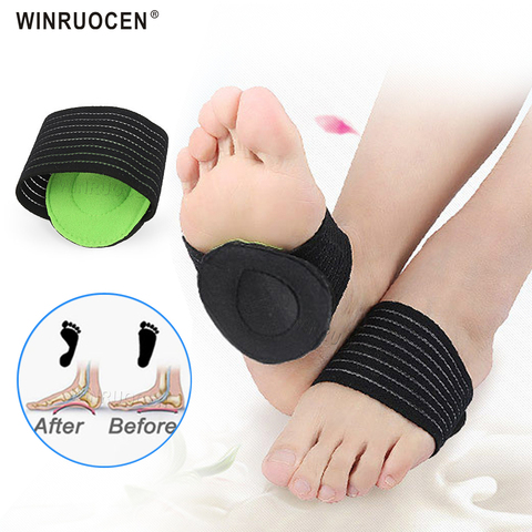 2pcs Pain Relief Insoles Arch Support Plantar Fasciitis Ergonomic Massage Protection Soft Flat Feet Bandage Design Shoes Pad ► Photo 1/6