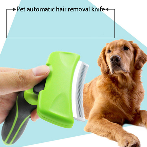 2022 New Pet Hair Remover Combs Furmine Cat Grooming Brush Deshedding Tool Comb Edge Trimming Dog Cat Rake Removal fur brush ► Photo 1/6