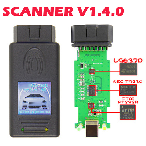 Unlock Version SCANNER 1.4.0 for BMW Diagnostic Scanner OBD2 Code Reader for BMW 1.4 USB Scanning Interface Program Memory ► Photo 1/6